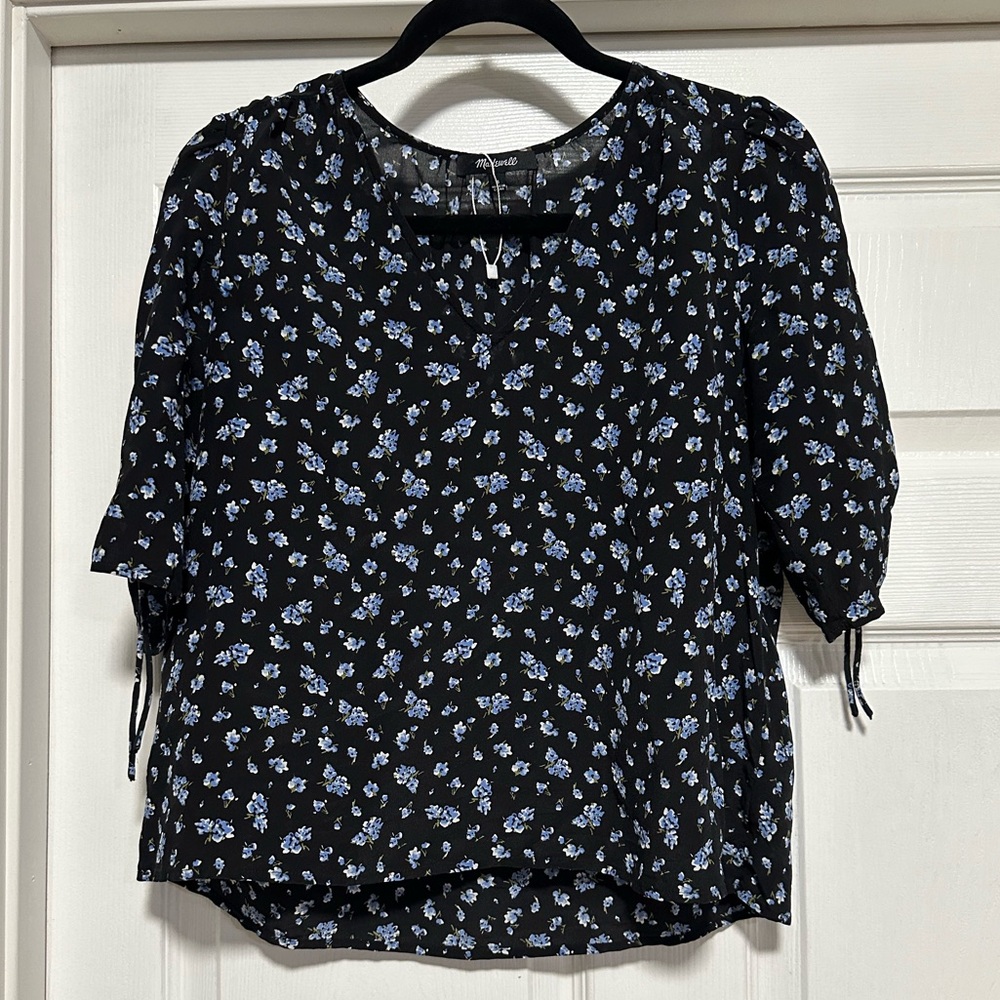 NWOT Madewell Floral Blouse